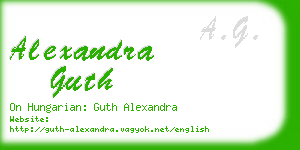 alexandra guth business card